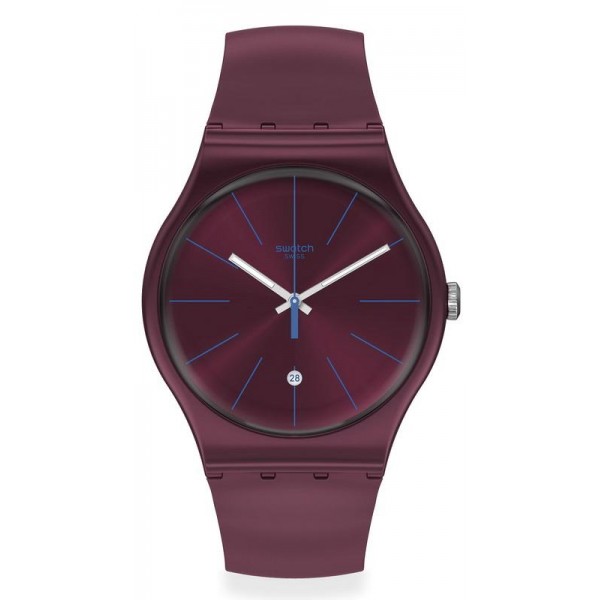 Acheter Montre Unisex Swatch New Gent Burgundazing SUOR402