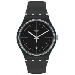 Unisex Swatch Watch New Gent Black Layered SUOS402