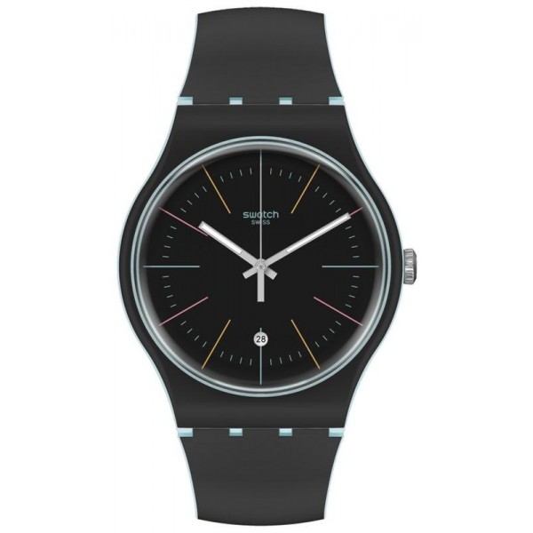 Buy Unisex Swatch Watch New Gent Black Layered SUOS402