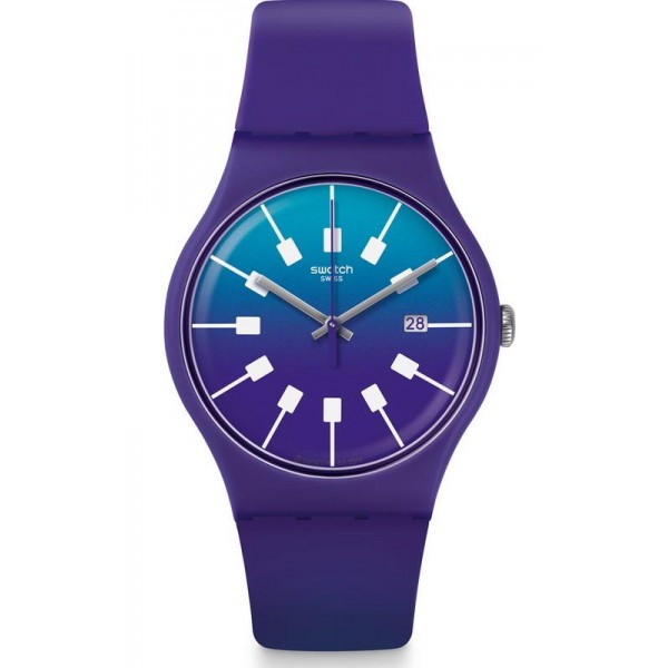Buy Unisex Swatch Watch New Gent Crazy Sky SUOV400