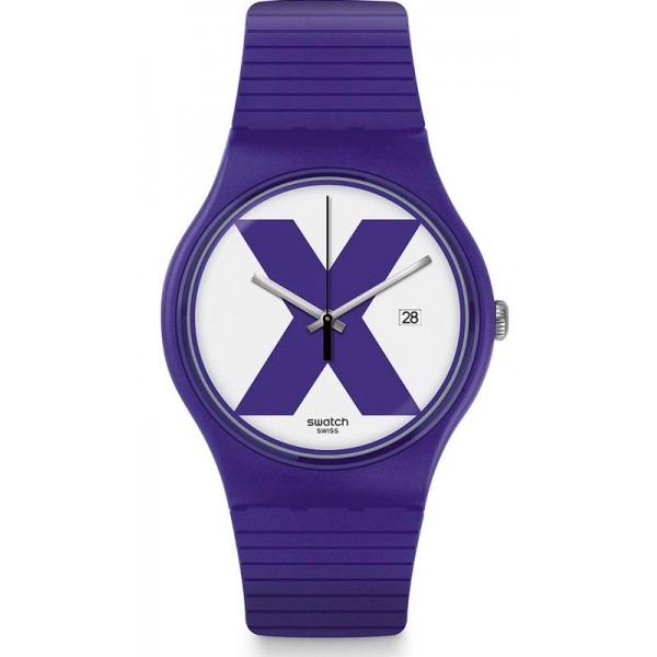 Buy Unisex Swatch Watch New Gent XX-Rated Purple SUOV401