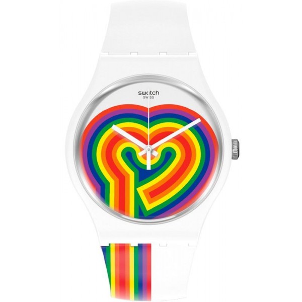 Buy Womens Swatch Watch New Gent Beating Love SUOW171