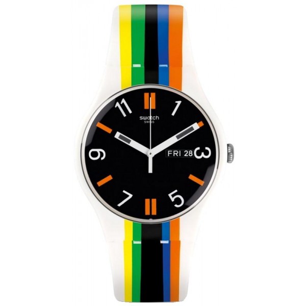Acheter Montre Unisex Swatch New Gent Ligne De Fuite SUOW708