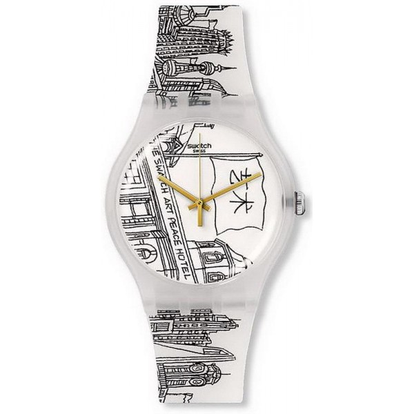 Acquistare Orologio Unisex Swatch New Gent Art Peace Hotel SUOZ197