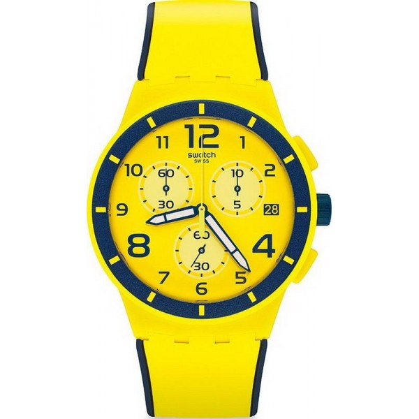 Kaufen Sie Swatch Unisexuhr Chrono Plastic Solleore SUSJ401 Chronograph