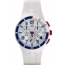 Swatch Unisexuhr Chrono Plastic Speed Up SUSM401 Chronograph