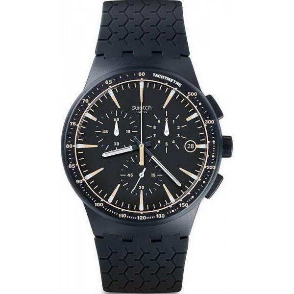 Kaufen Sie Swatch Herrenuhr Chrono Plastic Meine Spur SUSN407 Chronograph