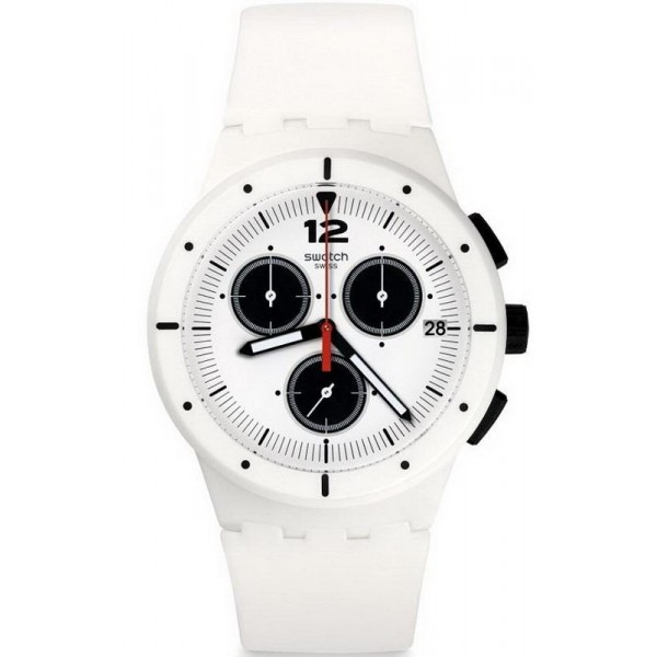 Kaufen Sie Swatch Unisexuhr Chrono Plastic Why Again SUSW406 Chronograph
