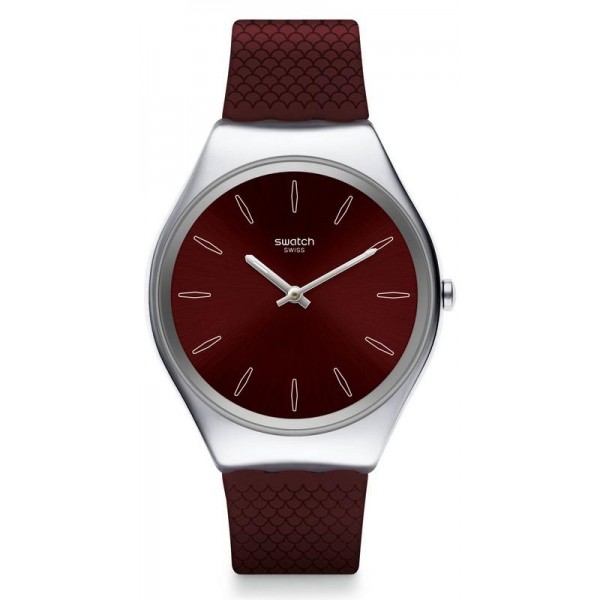Buy Womens Swatch Watch Skin Irony Skinburgundy SYXS120