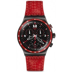 Swatch Мужские Часы Irony Chrono Rosso Fuoco YVM401 Хронограф