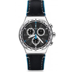 Swatch Herrenuhr Irony Chrono Blue Details YVS442 Chronograph