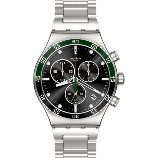 Swatch Herrenuhr Irony Chrono Dark Green Irony YVS506G Chronograph kaufen
